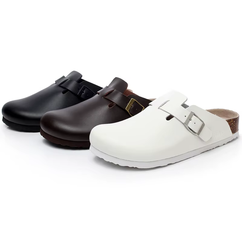Pantoufles en cuir PU pour hommes et femmes