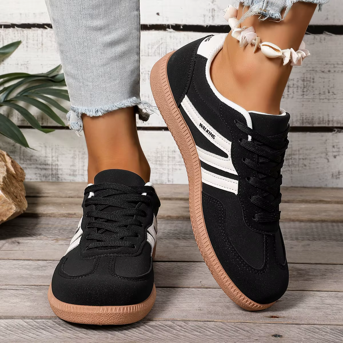Chaussures d'entraînement allemandes pour femmes 2026 – Nouvelles baskets en cuir véritable