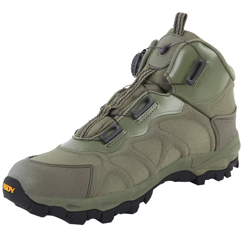 Lynjacye marque ESDY mi coupe hommes bottes de randonnée avec bouton en dentelle rapide chaussures d'escalade femmes