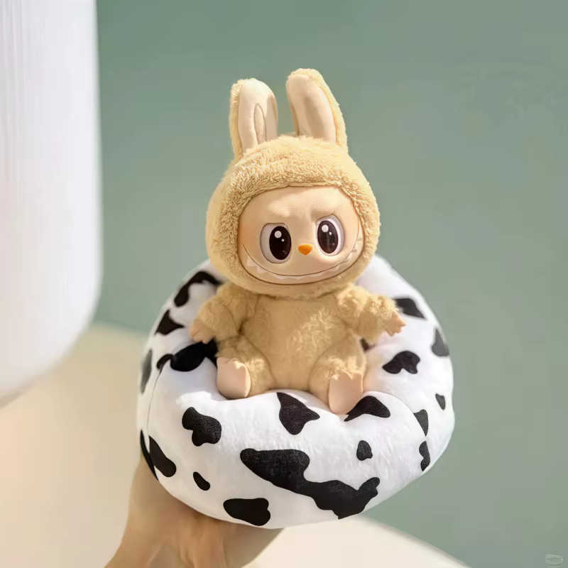 Labubu poupée canapé pour Labubu Mini paresseux canapé-lit V1 V2 V3 bricolage vêtements accessoires mignon poupée coussin jouet pour enfants cadeau