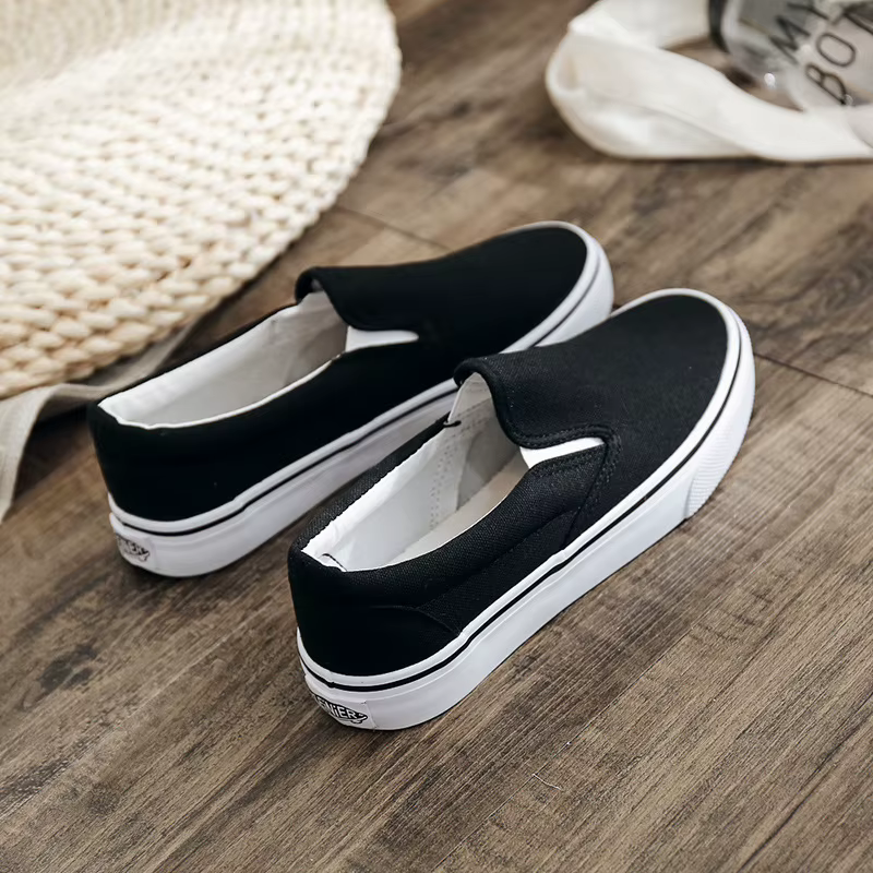 Mocassins en toile à enfiler pour hommes et femmes
