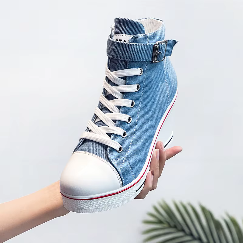 Chaussures en toile montantes pour femmes