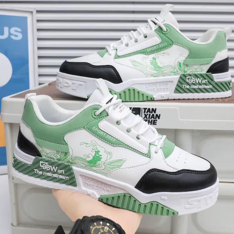 Chaussures de Skateboard Blanches pour Homme