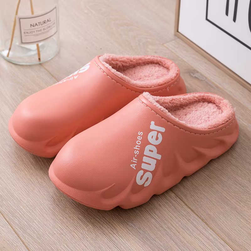 Kidmi hiver fourrure chaussures pour hommes classique extérieur imperméable moelleux pantoufles pour femmes mode peluche maison chaussure avec pantoufle rembourrée