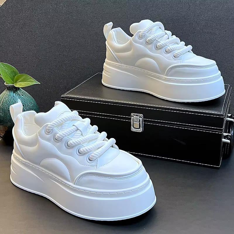 Chaussures décontractées respirantes à semelle épaisse pour hommes