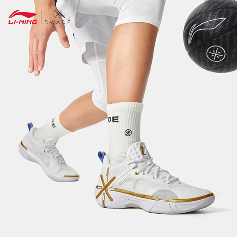 NING Wade Shadow 6 V2 basket-ball pour hommes chaussures de Sport professionnel anti-dérapant rebond