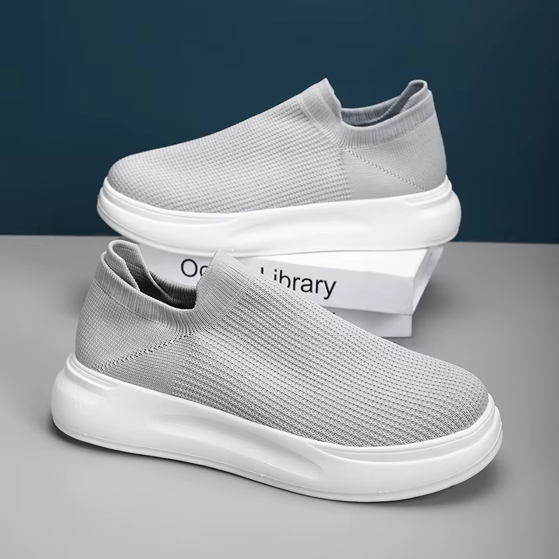 Nouveaux hommes chaussures de sport printemps été maille respirant plat espadrilles décontractées en plein air