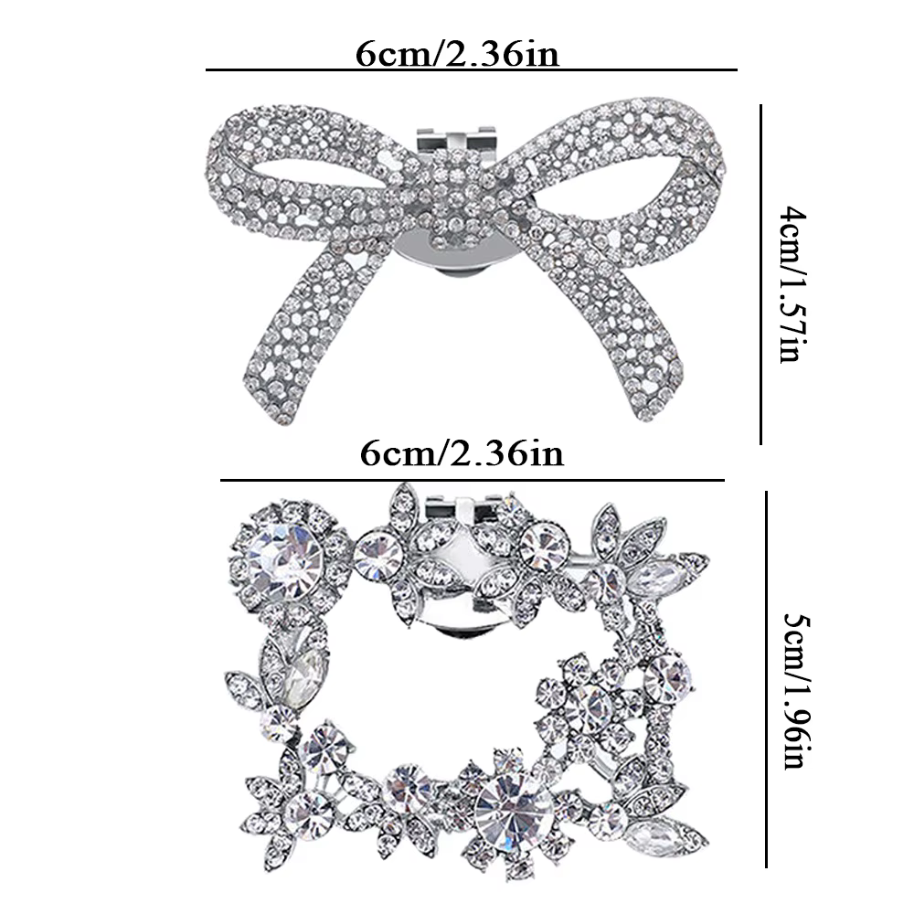 Pinces à Chaussures en Strass pour Mariage