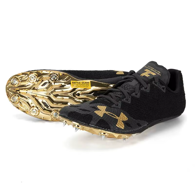 Under Armour Chaussures de course athlétiques légères à crampons bas pour hommes