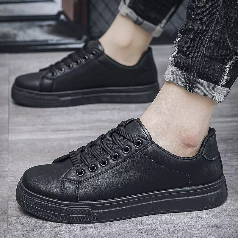 Chaussures décontractées mocassins baskets en cuir britannique