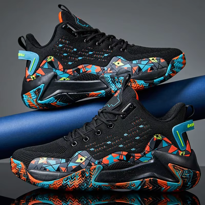 Chaussures de basket-ball pour hommes, respirantes, amortissantes, antidérapantes, résistantes à l'usure, chaussures de sport, entraînement en salle de sport, baskets de basket-ball athlétiques