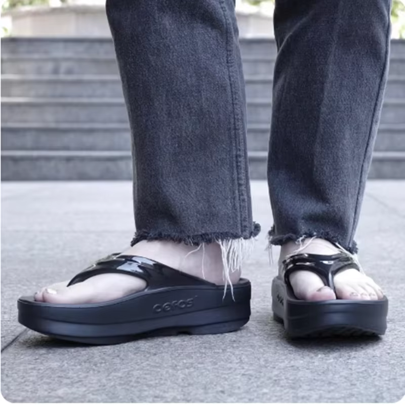 OOFOS sandales originales-chaussures de récupération légères pantoufles hommes femmes fond souple intérieur maison
