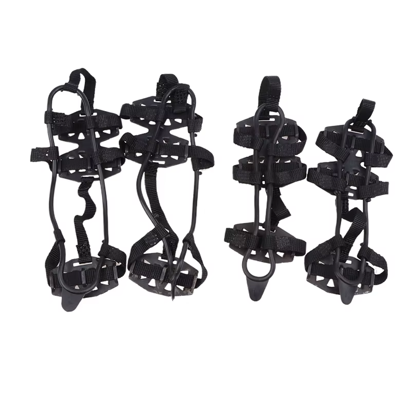 Crampons coordonnants M L pour chaussures, couvre-chaussures, 24 dents, poignées à glace, bottes de randonnée, chaussures d'escalade, pointes d'escalade, 1 paire