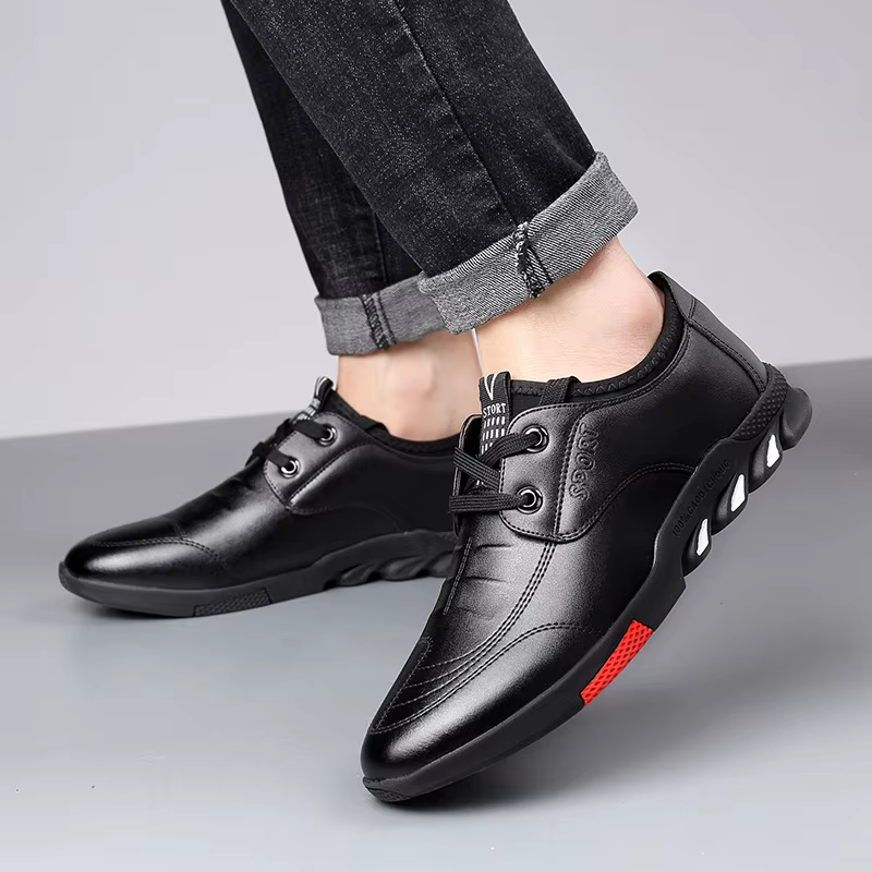 Chaussures en cuir à l'offre elles souples pour hommes