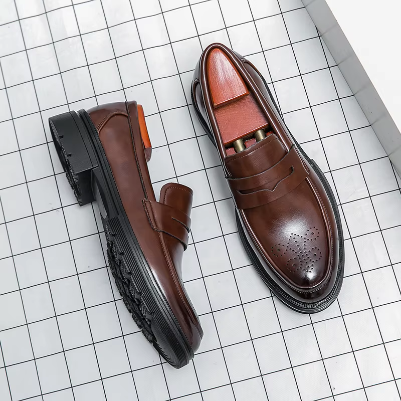 Chaussures à semelles hautes décontractées pour hommes
