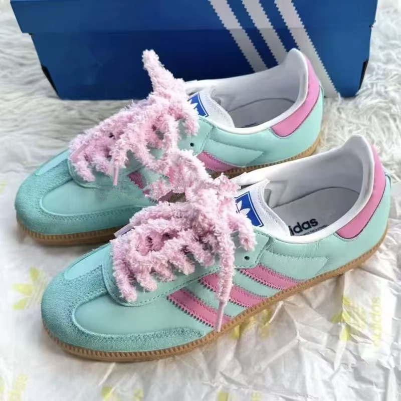 1 paire moelleux mignon chenille lacet hommes femmes rose en peluche lacets personnalité Sport décontracté basket-ball DE chaussures d'entraînement Lac