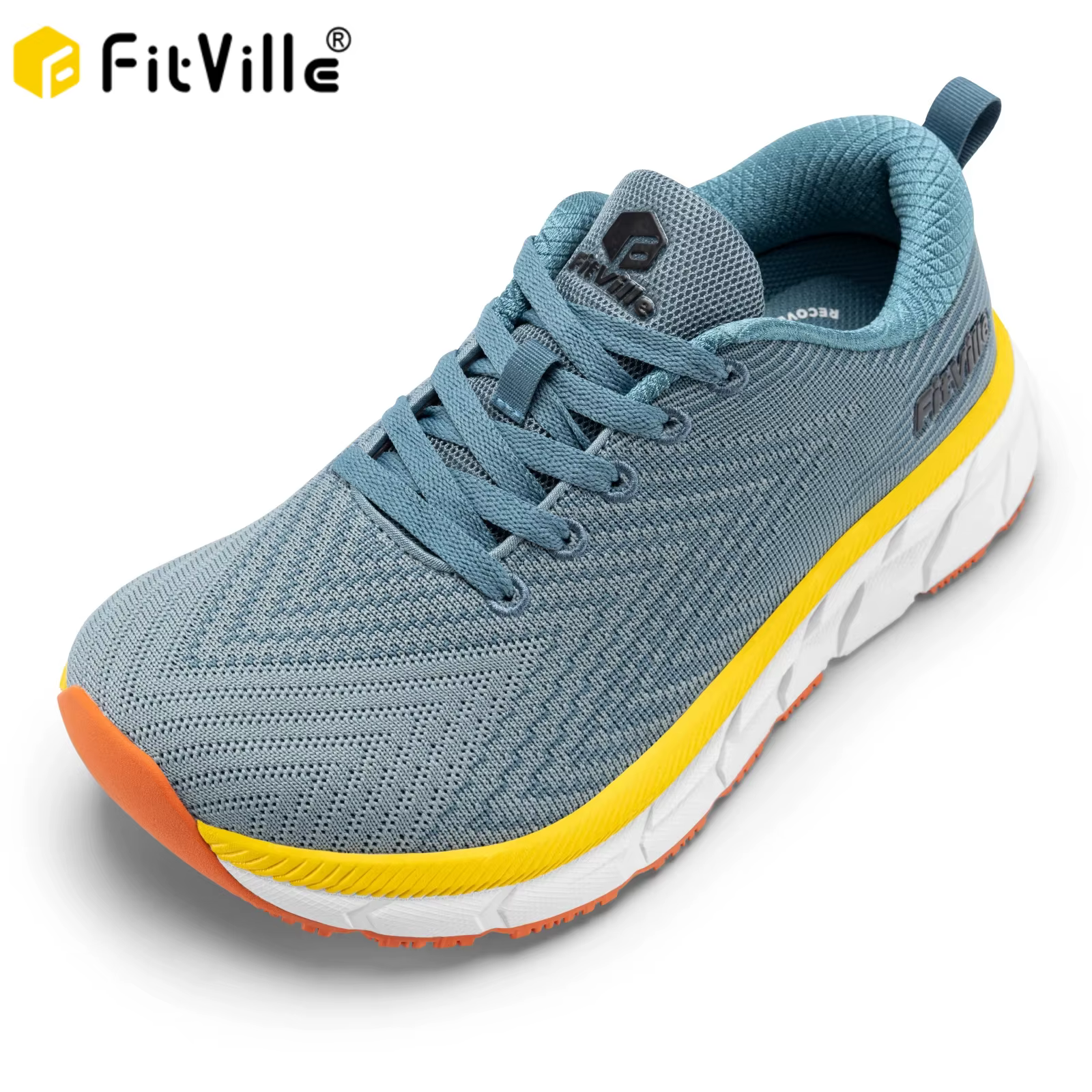 Chaussures pour hommes FitVille à bout large