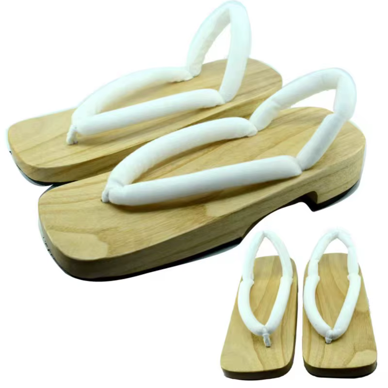 Accessoire de cosplay d'anime japonais, sabots COS, kimono, tongs, Geta, pantoufles en bois, chaussures