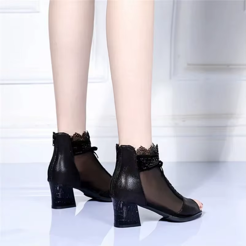 2025 chaussures pour femmes sandales à bout ouvert dames mode nœud papillon cristal