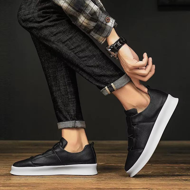 Chaussures en cuir à lacets pour hommes