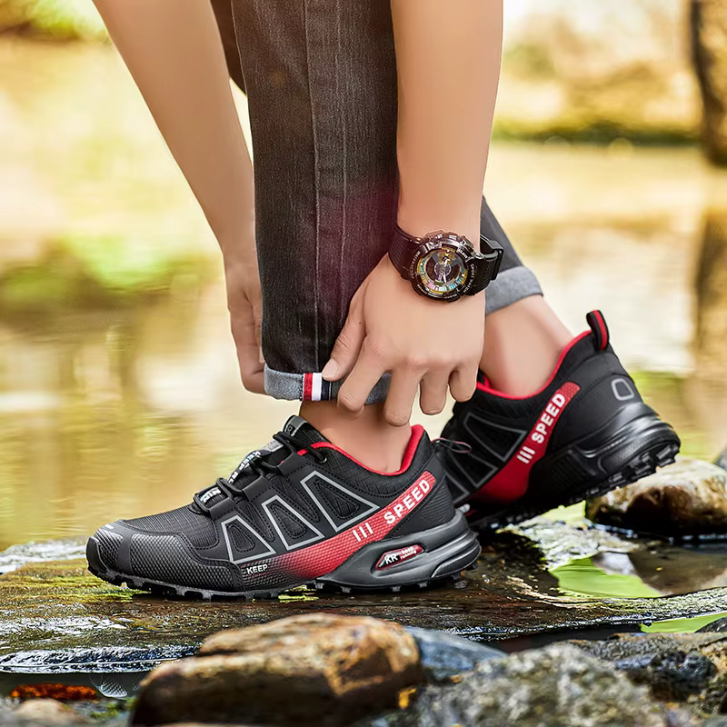 TFanJump chaussures de randonnée en plein air pour hommes et femmes semelle extérieure en caoutchouc antidérapante