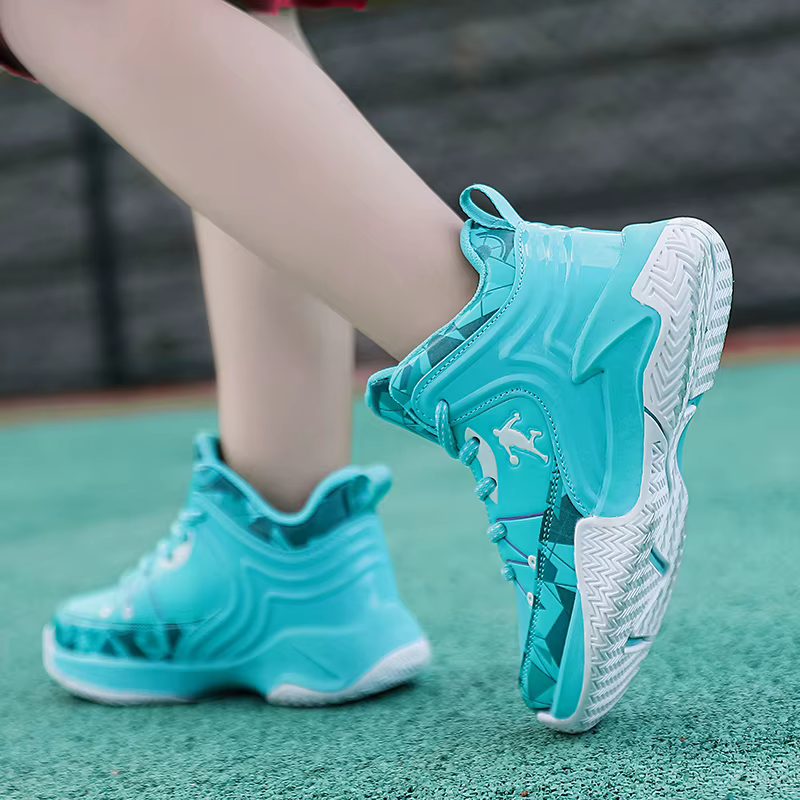 Chaussures de basket-ball à lacets pour enfants