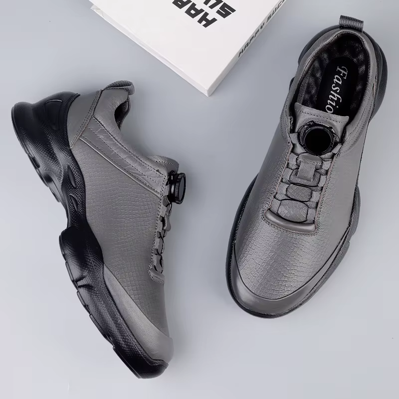 Chaussures de sport pour hommes en cuir véritable