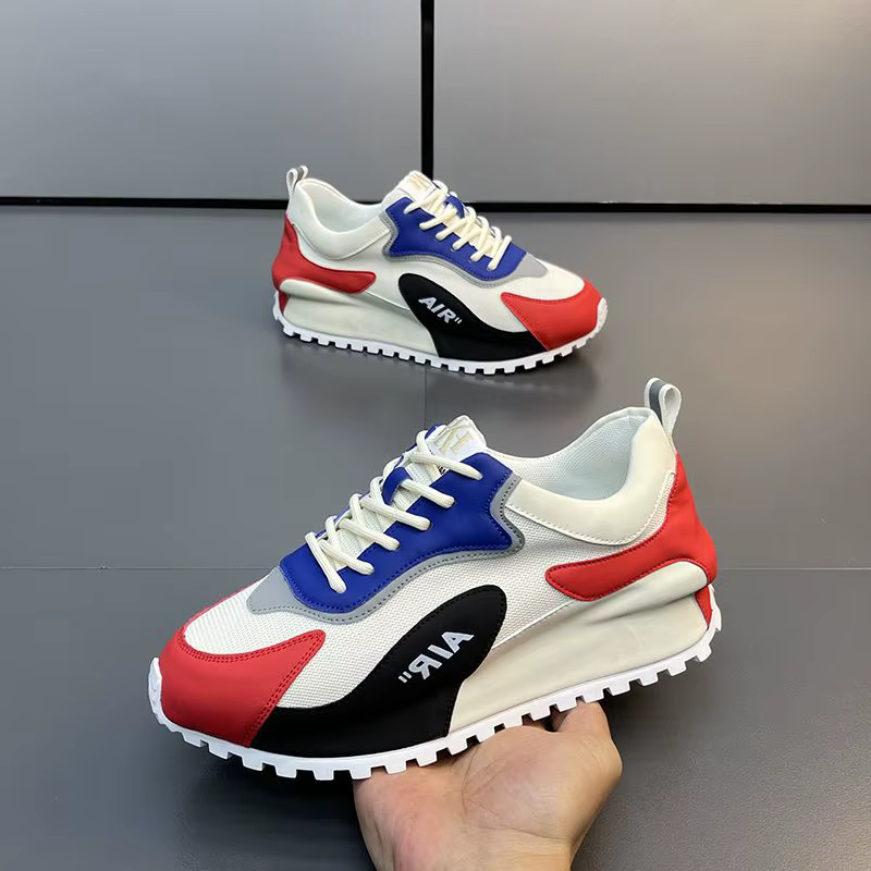 Grosses baskets hommes couverture bas conseil chaussures mode décontracté microfibre cuir maille respirant augmenté
