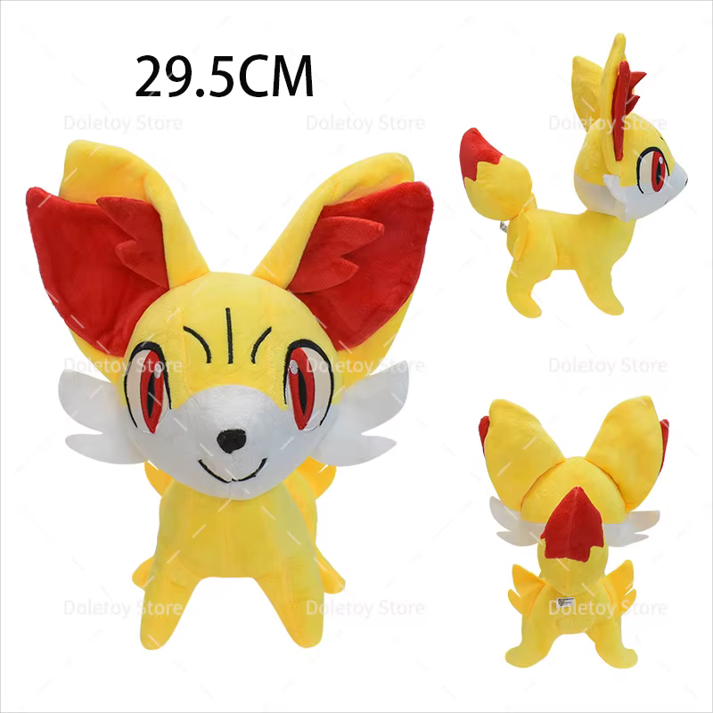 Peluche Pokemon Pikachu Psyduck Jolteon brillant Ho-Oh Fennekin Dedenne