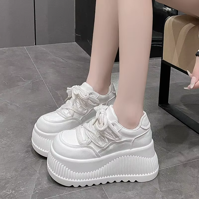 Baskets décontractées à plateforme de 9 cm pour femmes