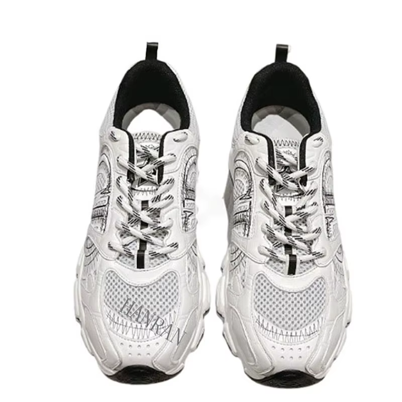 Chaussures de sport style couple motif toile
