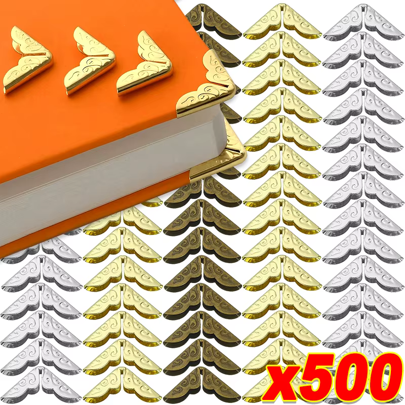 Scrapbooking Albums protecteurs d'angle Menus dossiers carte fichier Menu livres en métal protecteurs d'angle artisanat décoration en gros