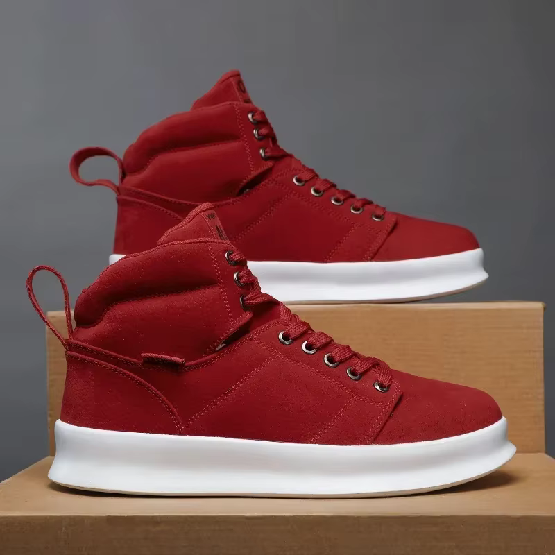 Baskets hommes plate-forme chaussures mode respirant fond épais course décontracté