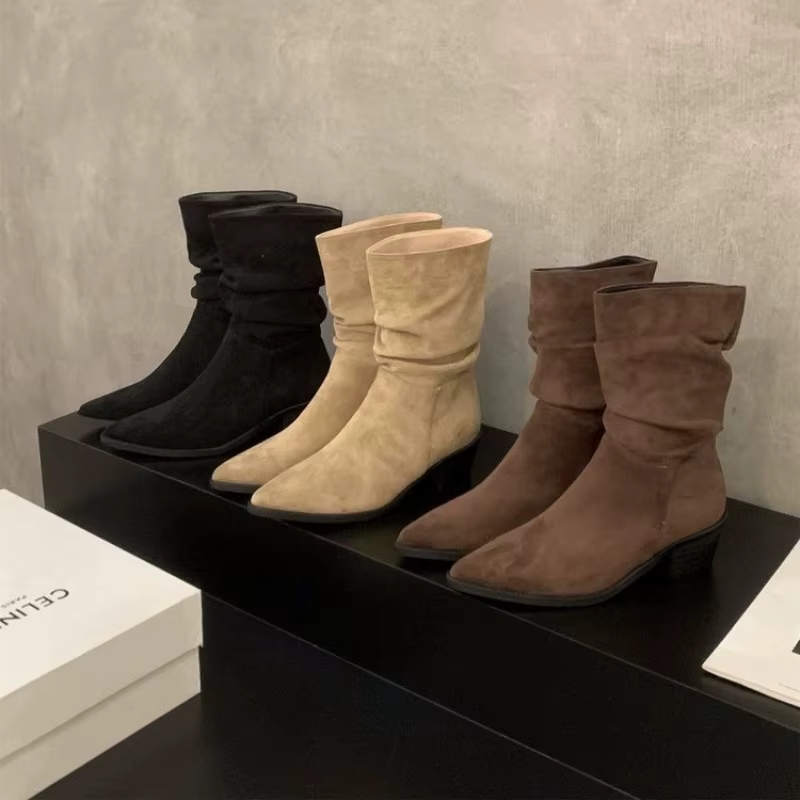Bottes pointues vintage pour femmes