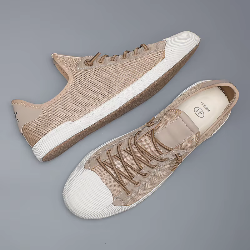 Chaussures en toile à lacets pour hommes