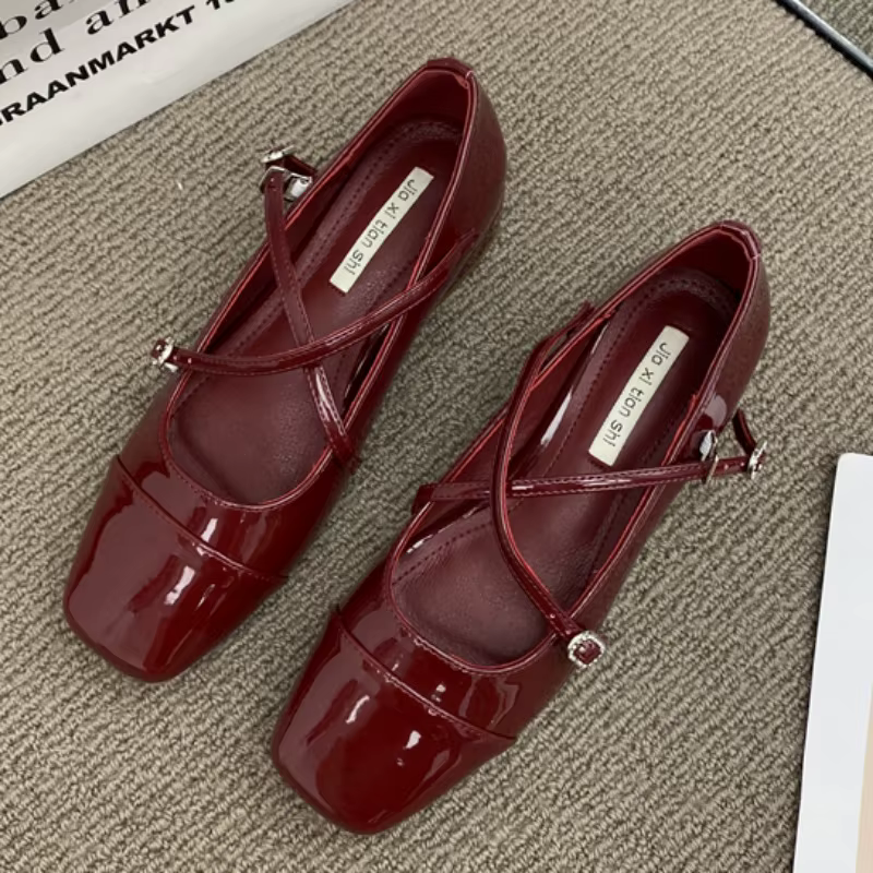 Mary-Chaussures à Talons Moyens pour Femmes