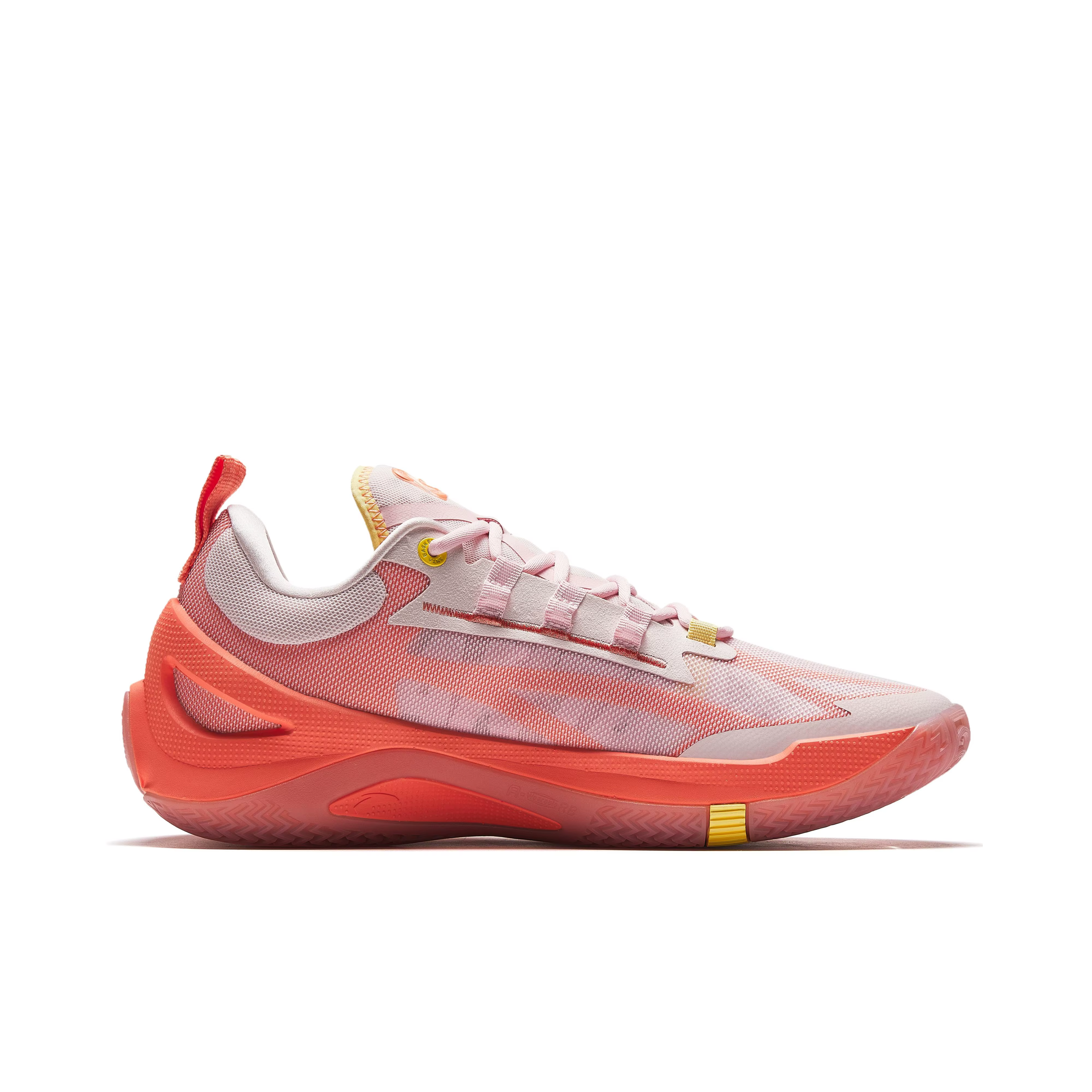 POIZON Anta Zap 1 Honey Peach TPU Chaussures de basket-ball basses pour hommes Rose 912411110Q-5
