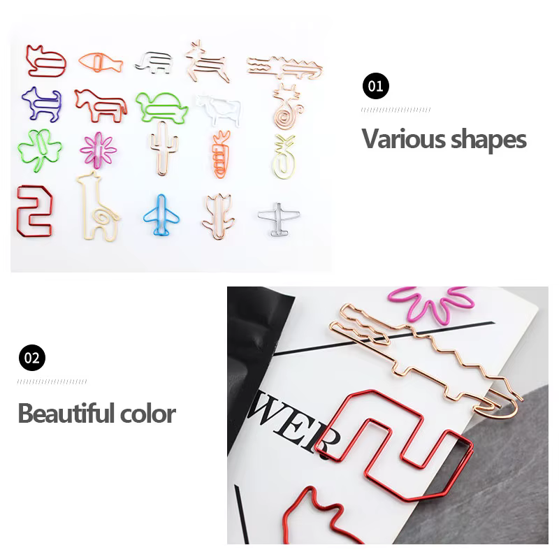 30 pièces Kawaii papier Clips signet papeterie Scrapbook gadget fournitures scolaires bureau mignon bureau orgainzer accessoires