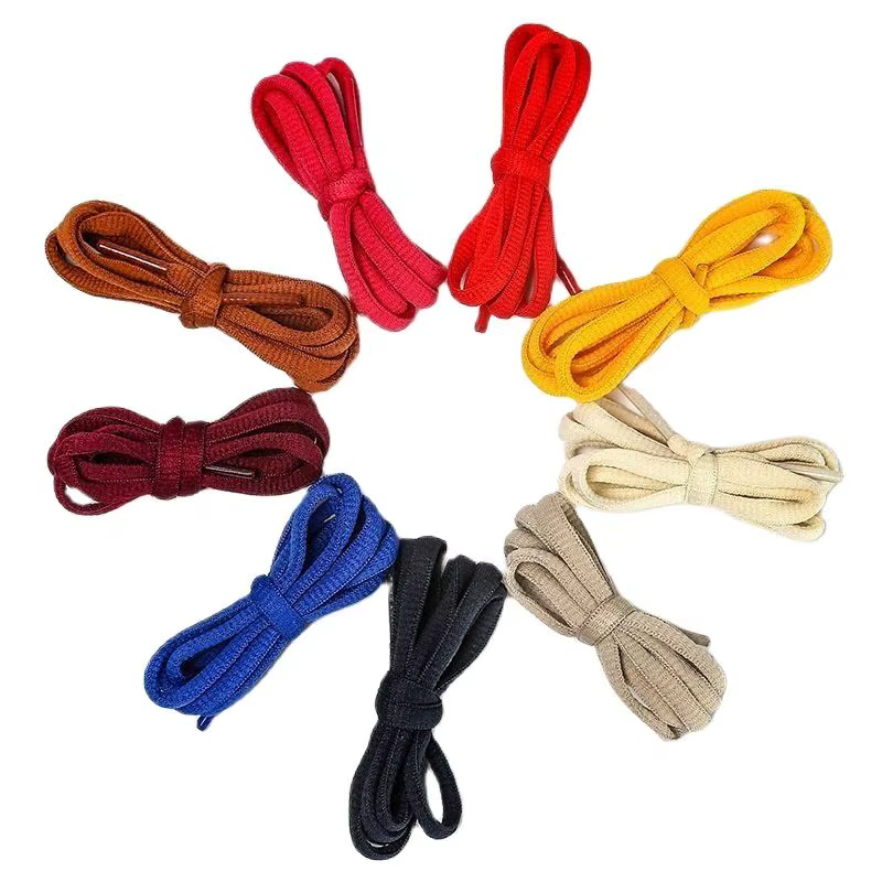 1 paire de lacets de chaussures ovales classiques unisexes de 5MM