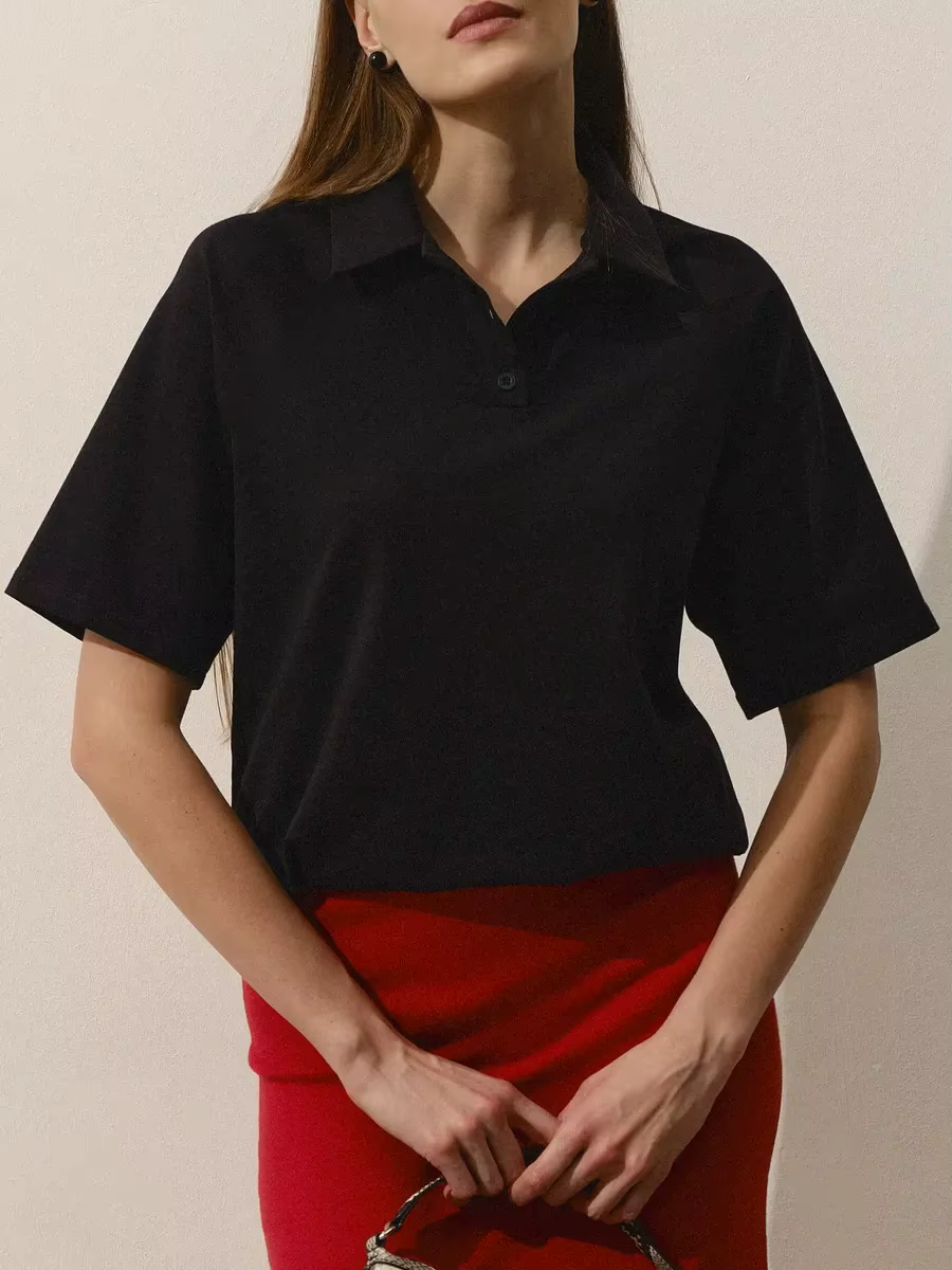 Chemises polo décontractées, style estival, pour femmes et hommes, respirantes, chemises de golf, t-shirts unisexes, streetwear tendance, hauts blancs surdimensionnés