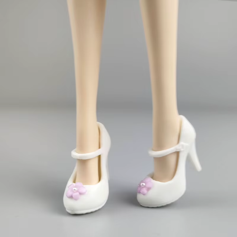 Chaussures à talons hauts pour poupée Barbie, sandales à talons hauts pour poupée Blythe, chaussures de bureau élégantes, accessoires en plastique, jouets de bricolage, 1/6