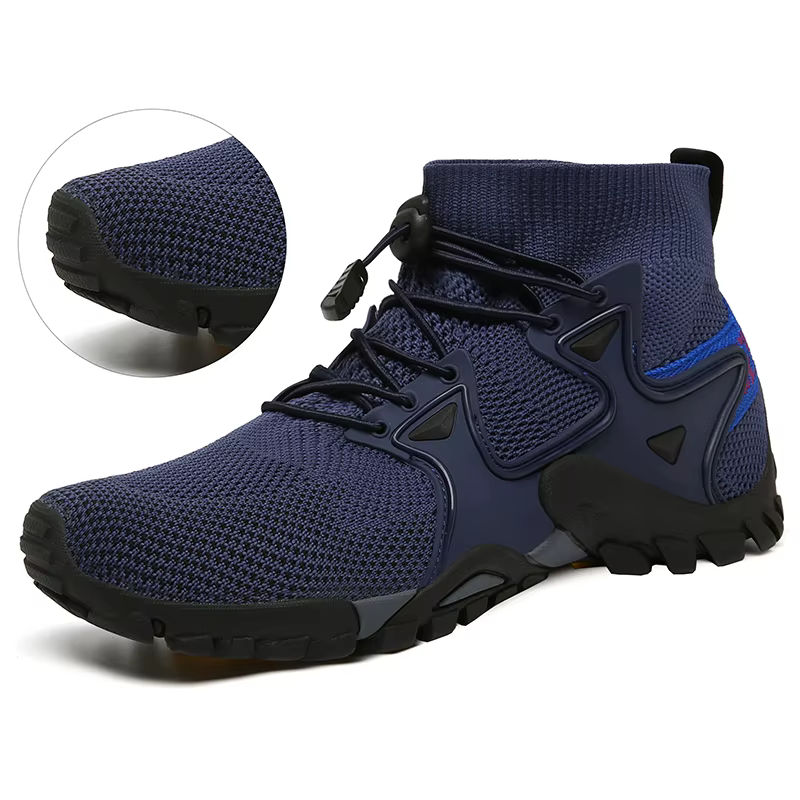 Chaussures pour hommes marche 2023 été nouvelles bottes hautes respirant maille alpinisme en plein air confortable loisirs voyage baskets