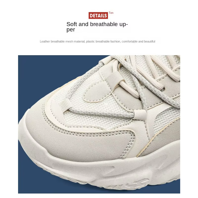 Nouvelles Chaussures Homme Hiver 2026 – Baskets Tendance Sport Décontractées Polyvalentes Respirantes Rehaussantes Style Papa INS