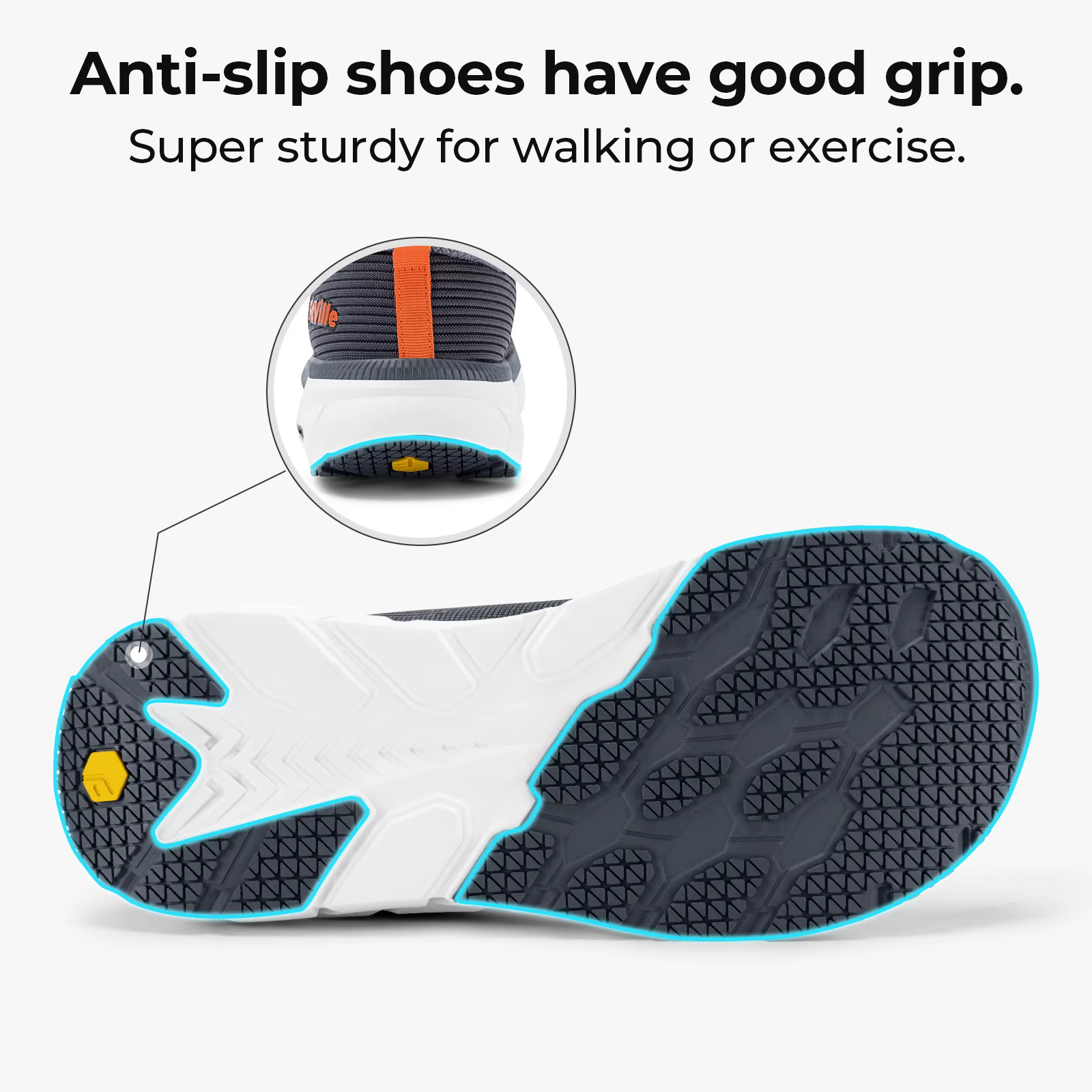 Chaussures pour hommes boîte à bout large rembourré largeur extra