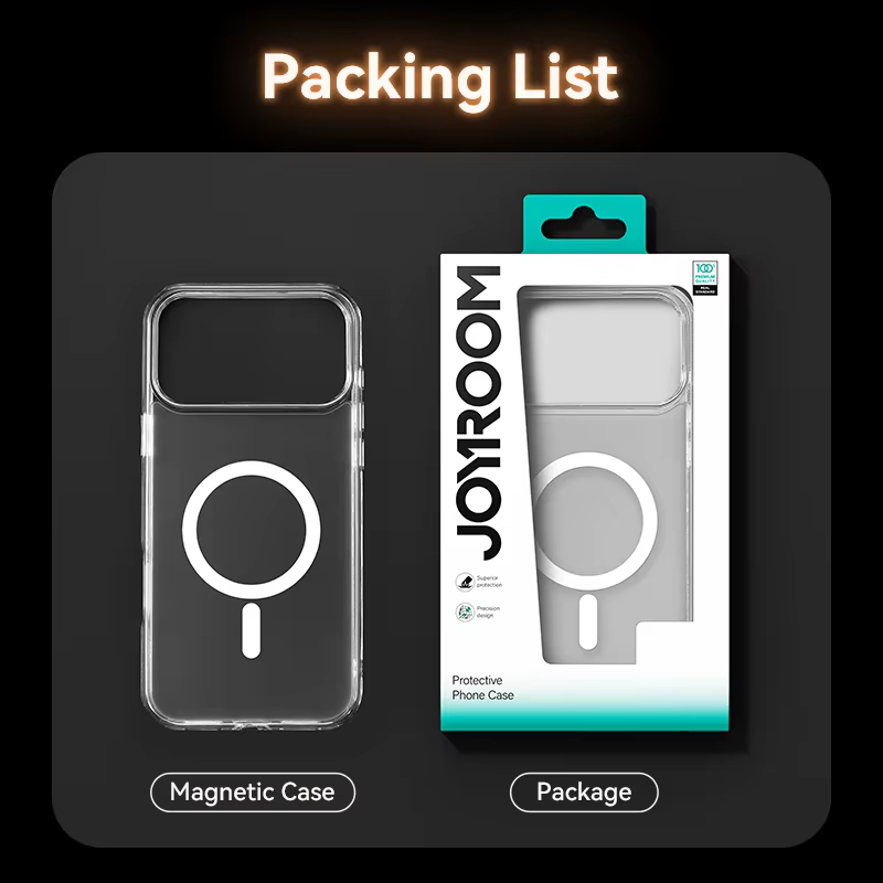 Coque Joyroom pour iPhone 17 Pro Max, magnétique, givrée, antichoc, finition mate, compatible avec le chargeur sans fil pour iPhone 16 Pro