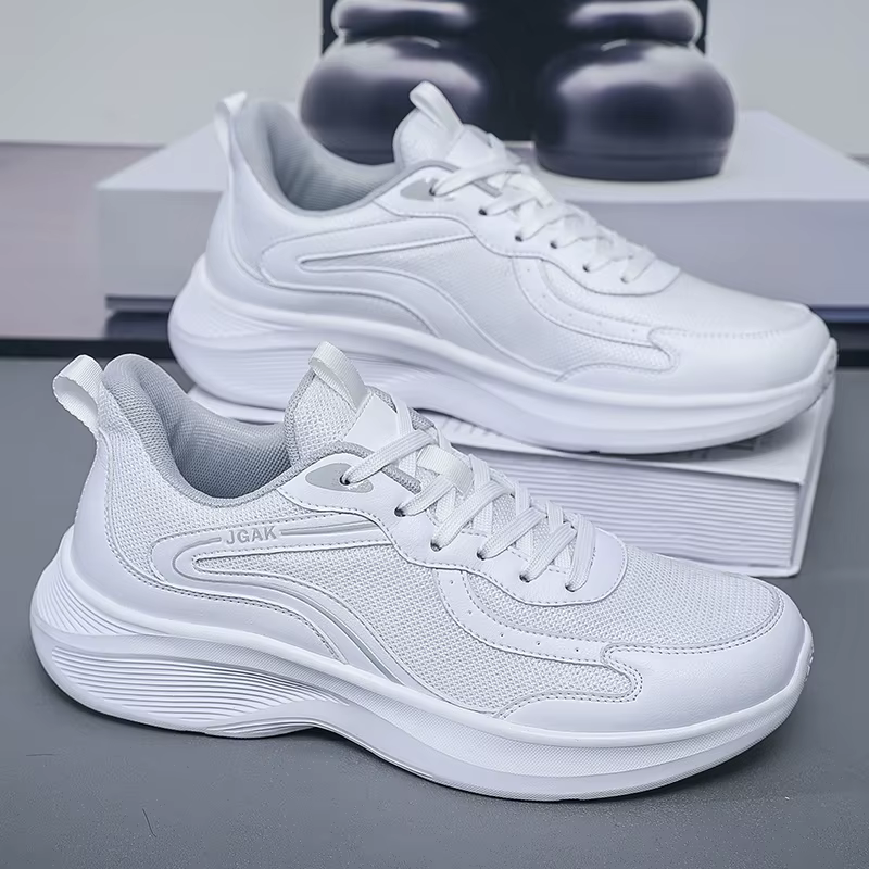 Baskets décontractées blanches pour hommes