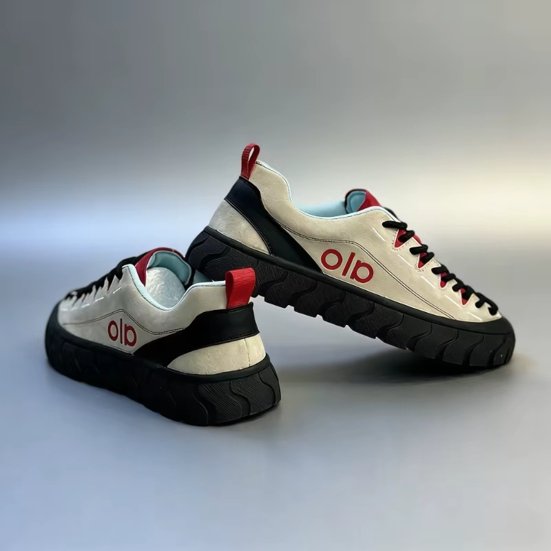 Baskets tendance en daim à plateforme pour hommes
