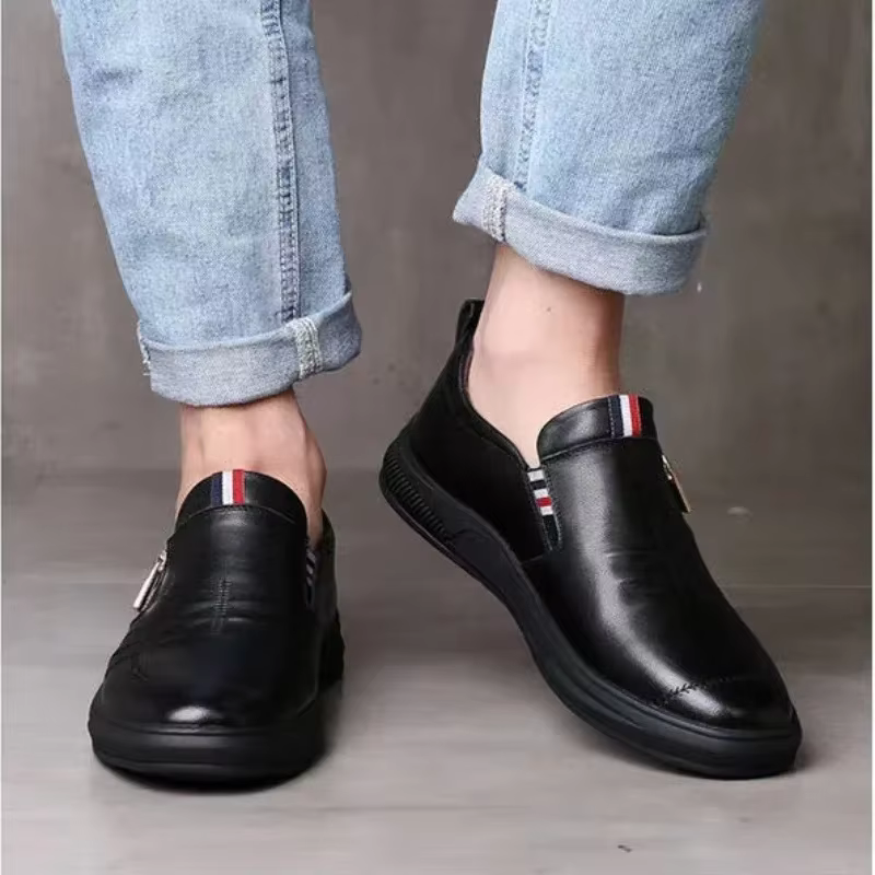 Chaussures décontractées en cuir PU pour hommes
