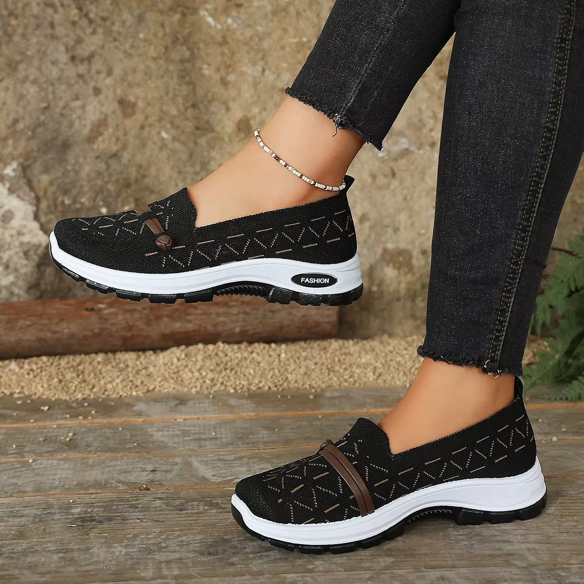 Baskets habillées confortables pour femmes avec soutien de la voûte plantaire