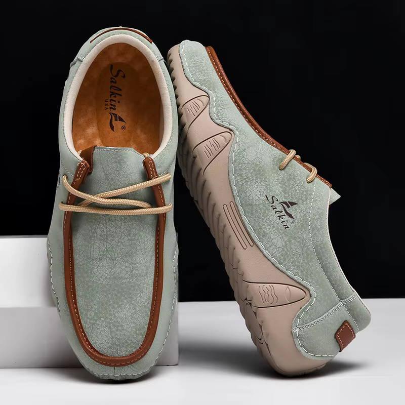 Nouvelle mode baskets femmes à la main en cuir décontracté